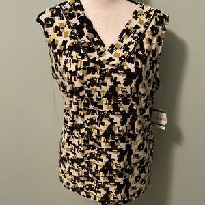 Kasper NWT Sleeveless Knit Top Petite L